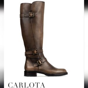 Donald J. Pliner Carlota Bronze Heeled Boots